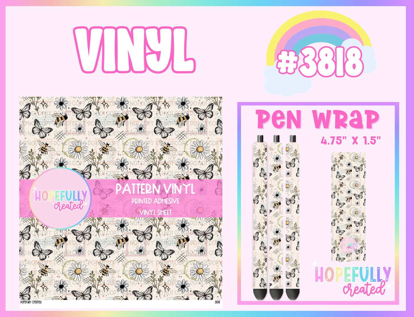 Floral Vinyl Collection - 3818