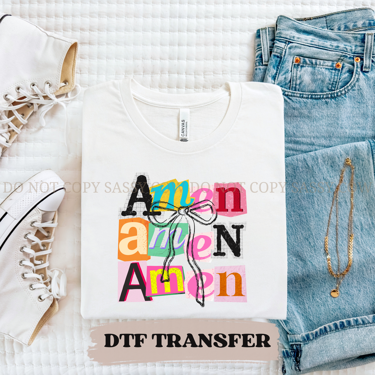 MAGAZINE AMEN - DTF TRANSFER 016