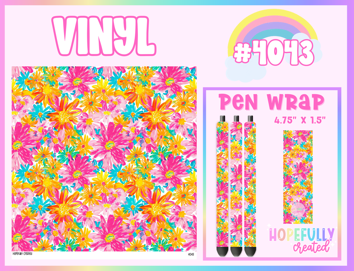 Floral Vinyl Collection - 4043