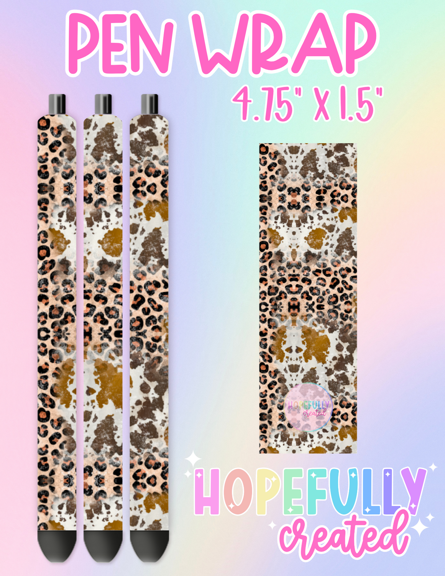Animal Print Pen Wrap-2405