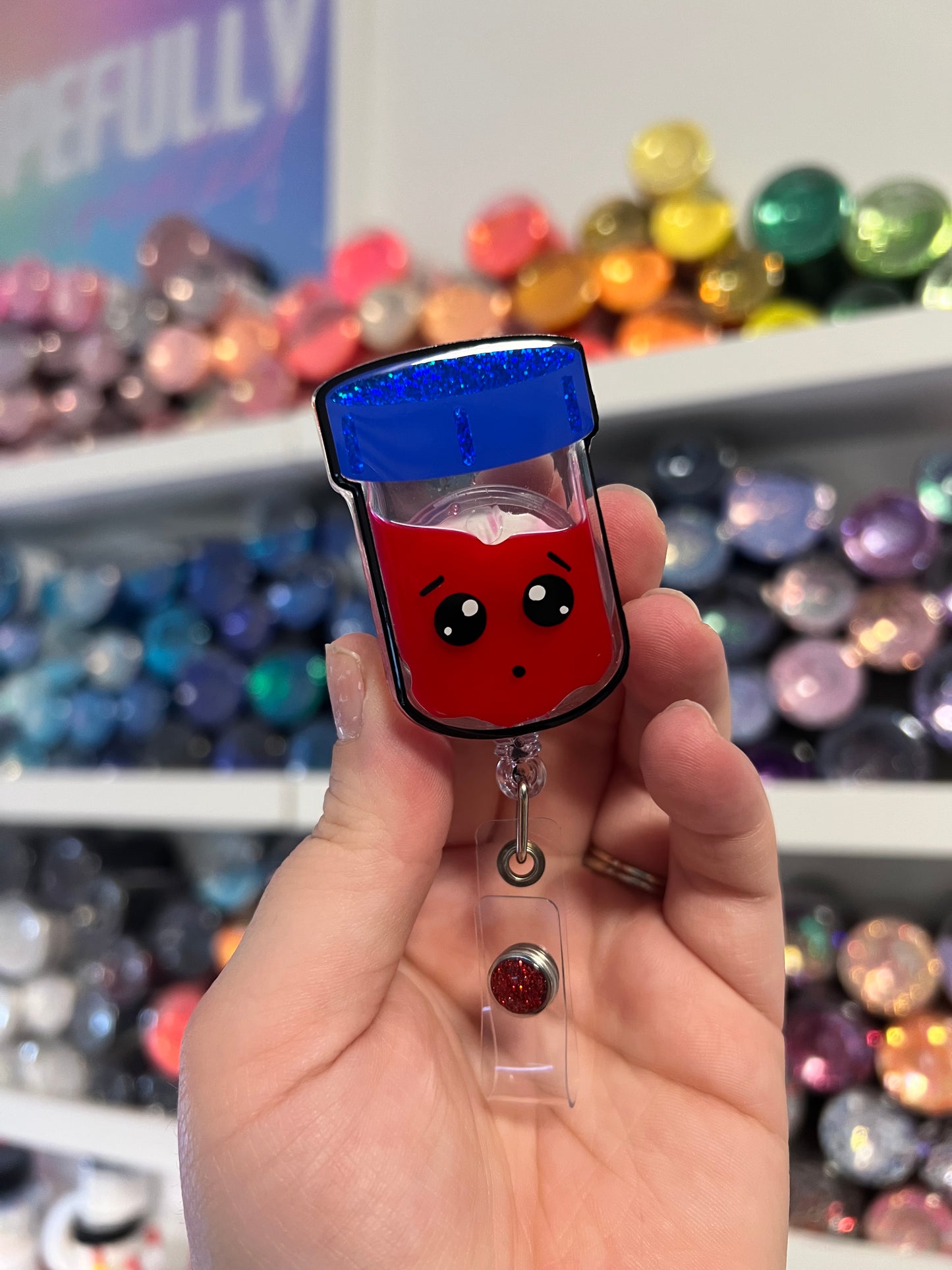 Blood Tube Shaker Badge Reel