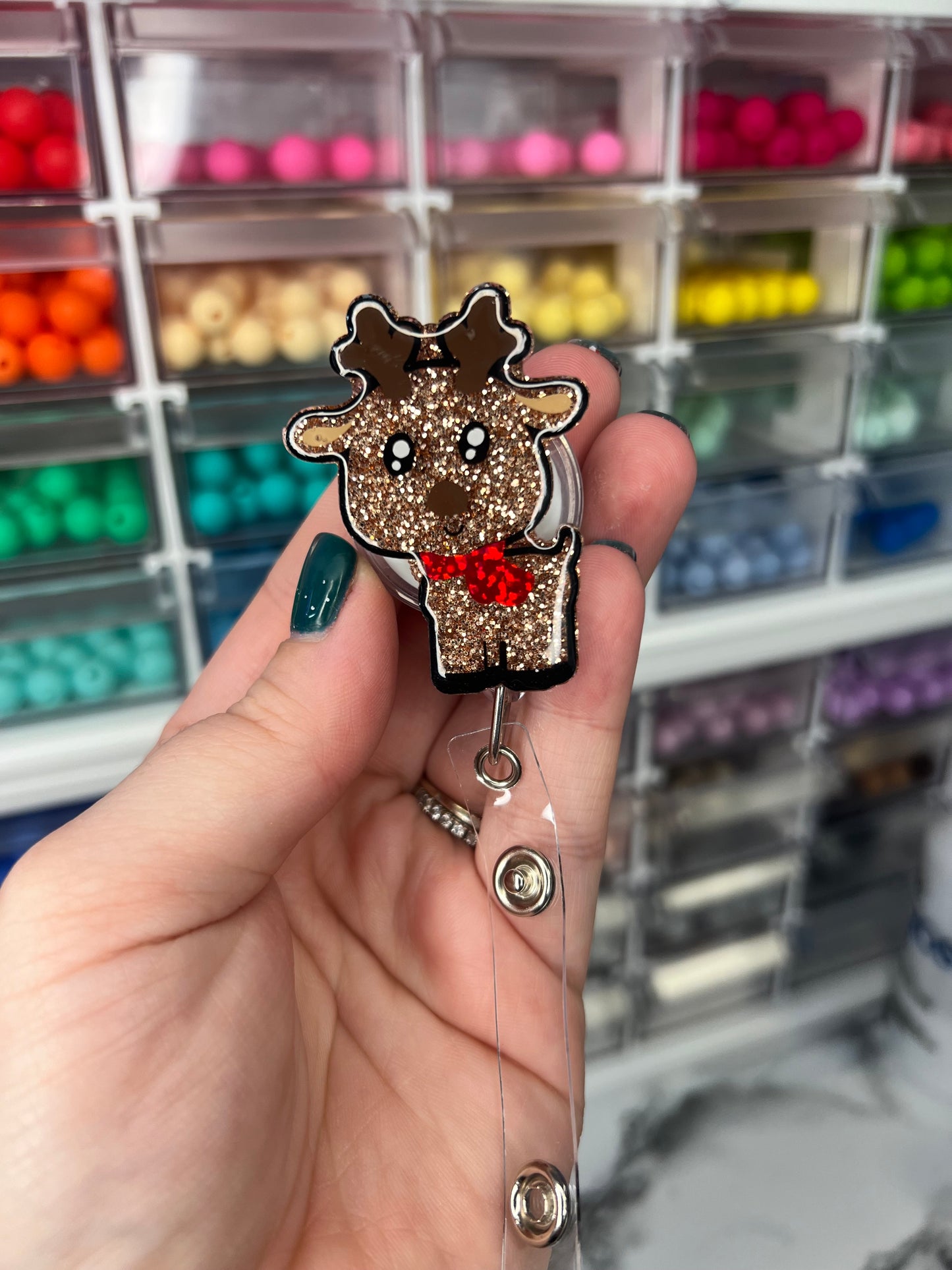 Reindeer Badge Reel