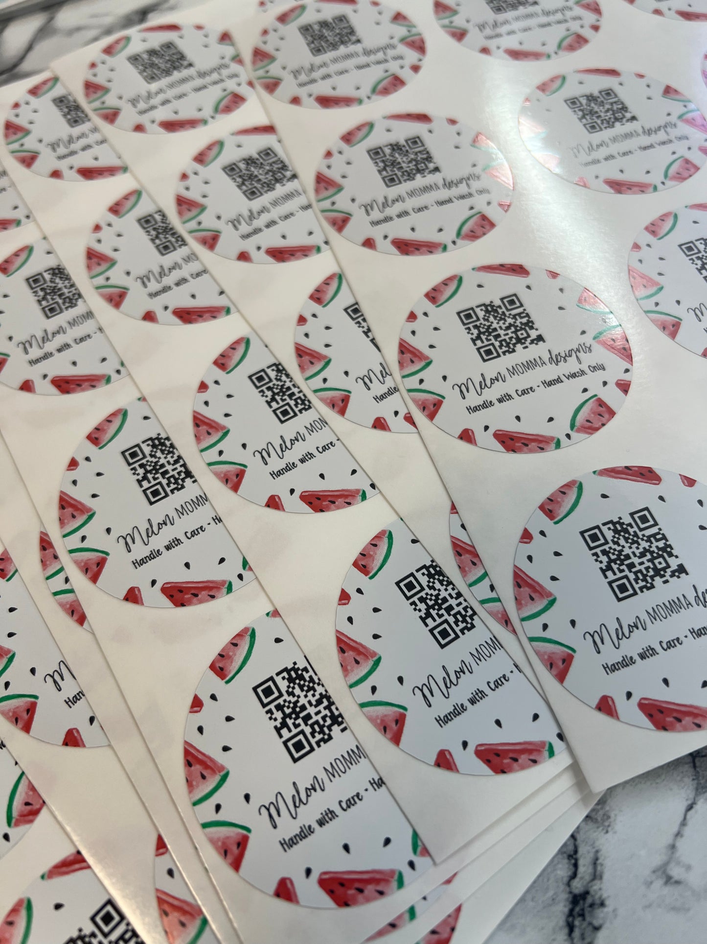 Custom Circle Logo Stickers- 100 ct