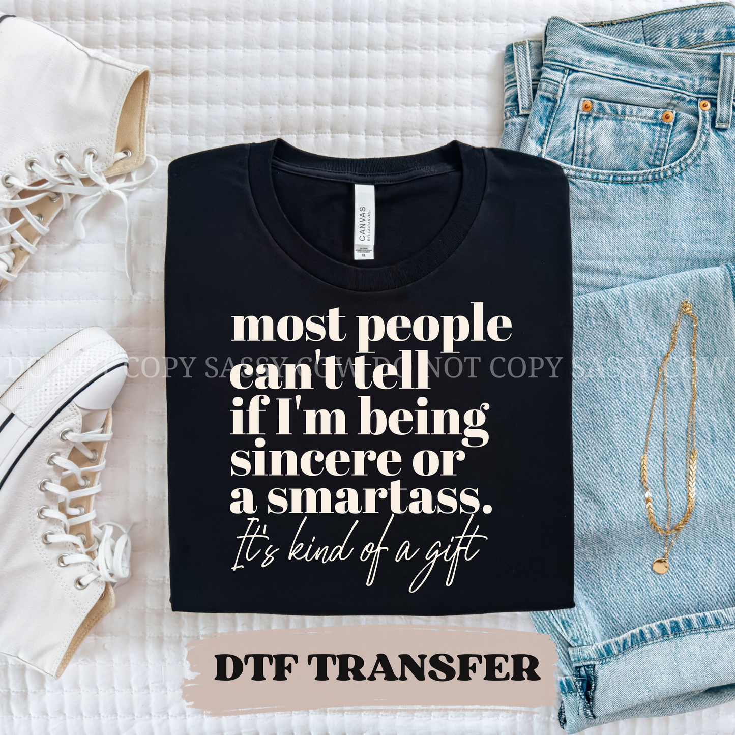 MOST PEOPLE CAN'T TELL - DTF TRANSFER 0387