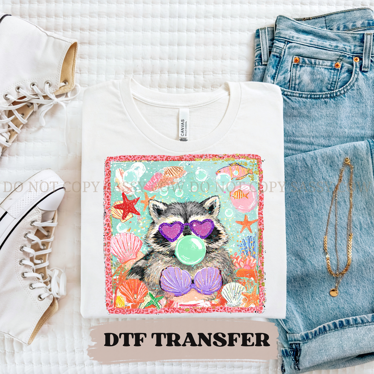 THE LITTLE RACOON - DTF TRANSFER 0430