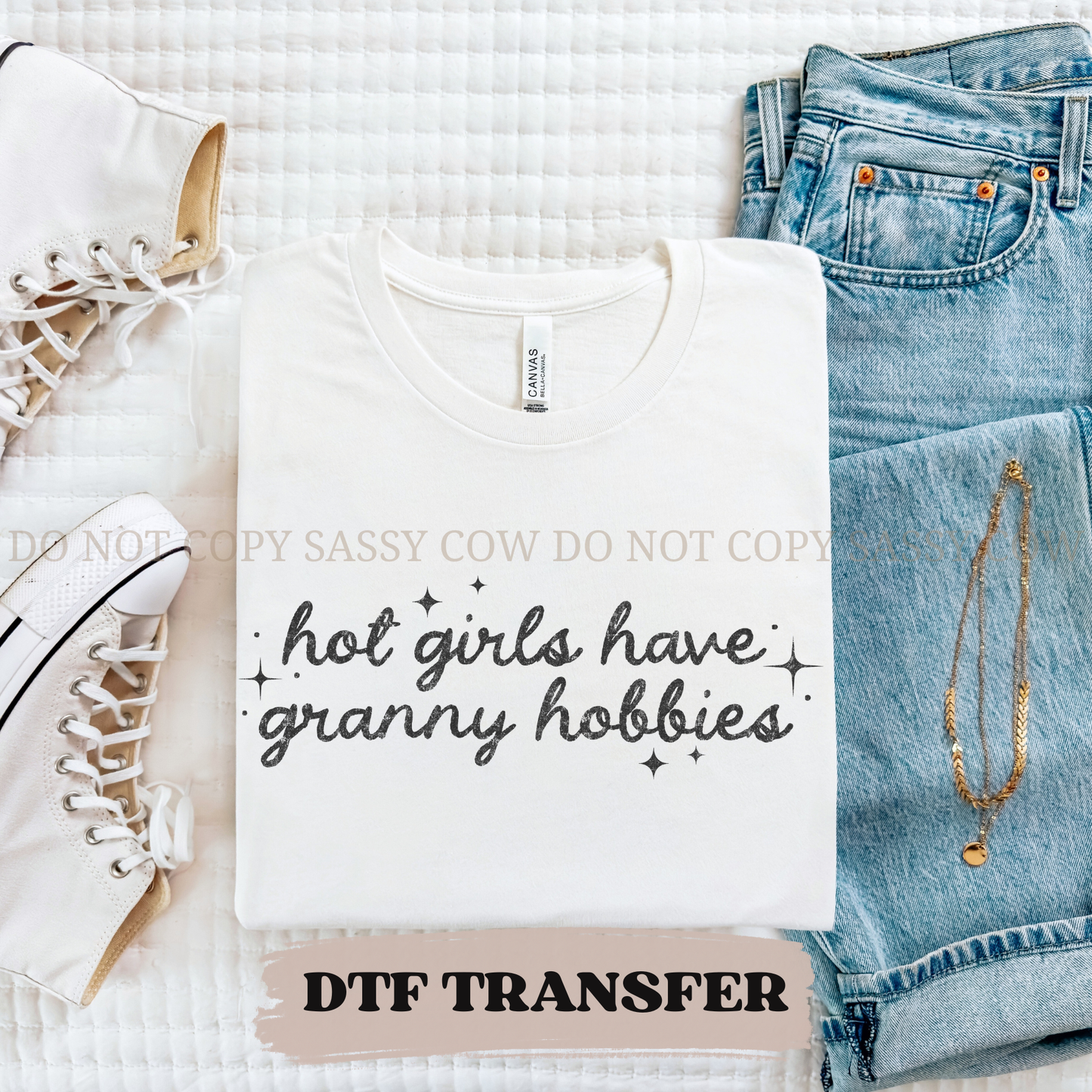 HOT GIRLS HAVE GRANNY HOBBIES - DTF TRANSFER 0276