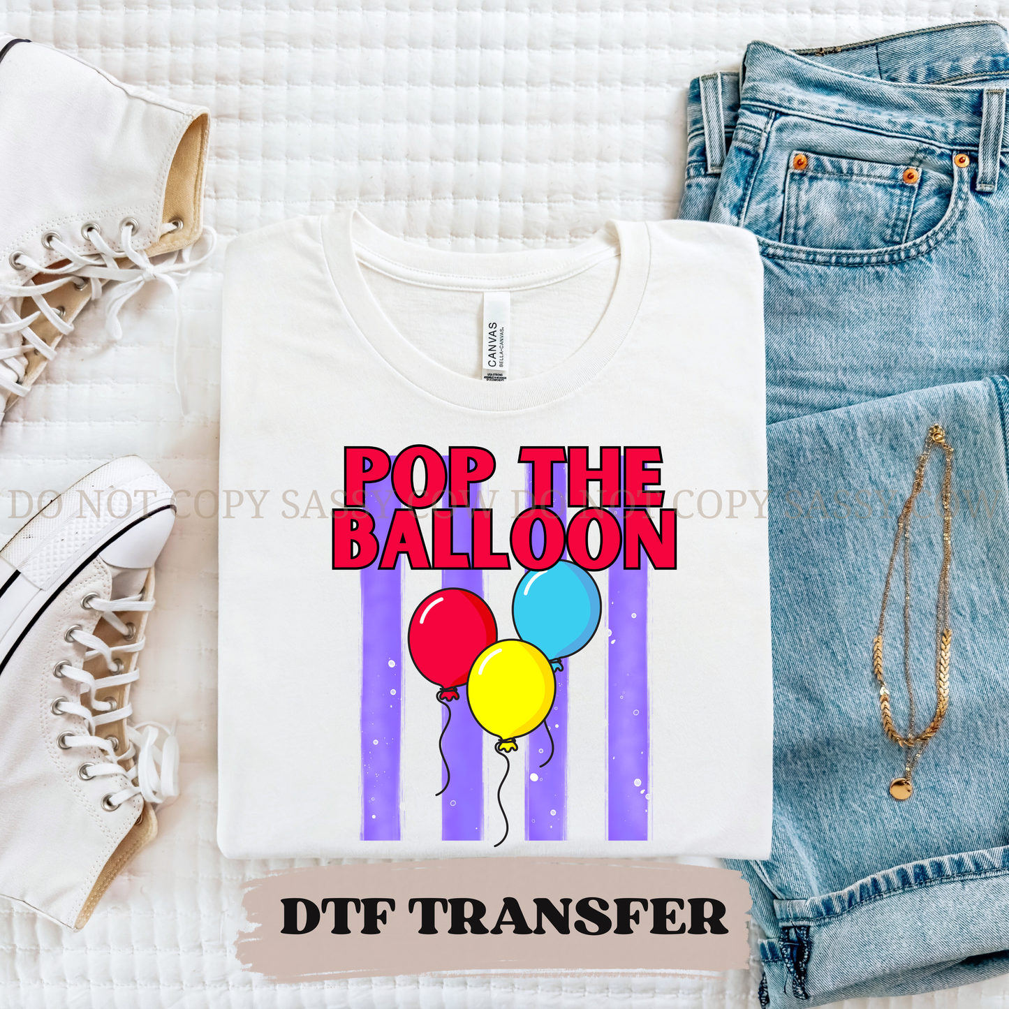 POP THE BALLOON - DTF TRANSFER 0444