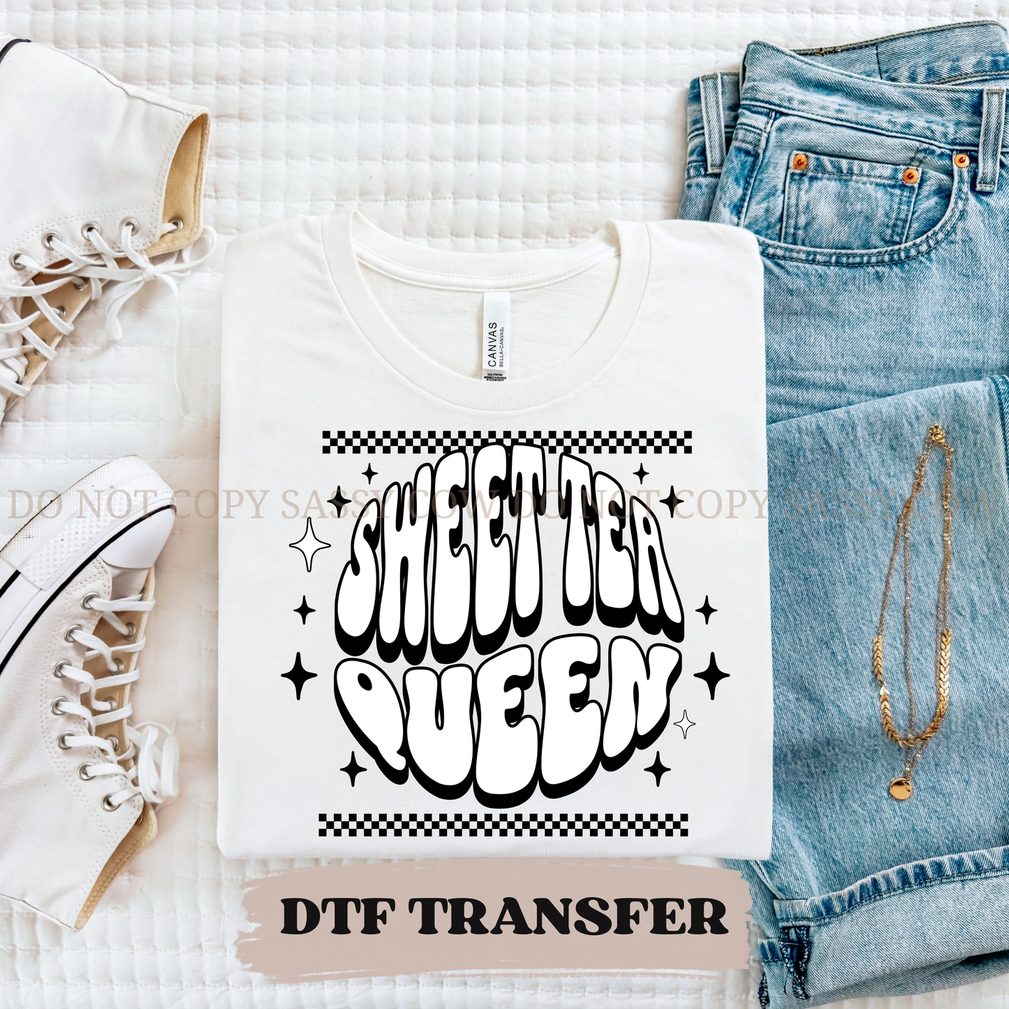 SWEET TEA QUEEN - DTF TRANSFER 0366
