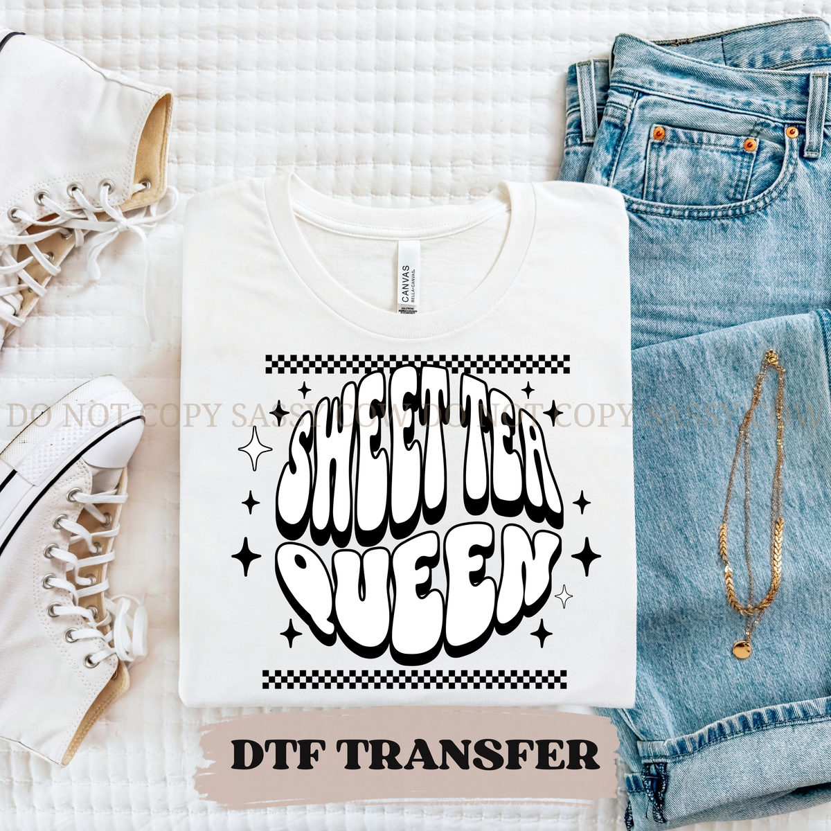 SWEET TEA QUEEN - DTF TRANSFER 0366
