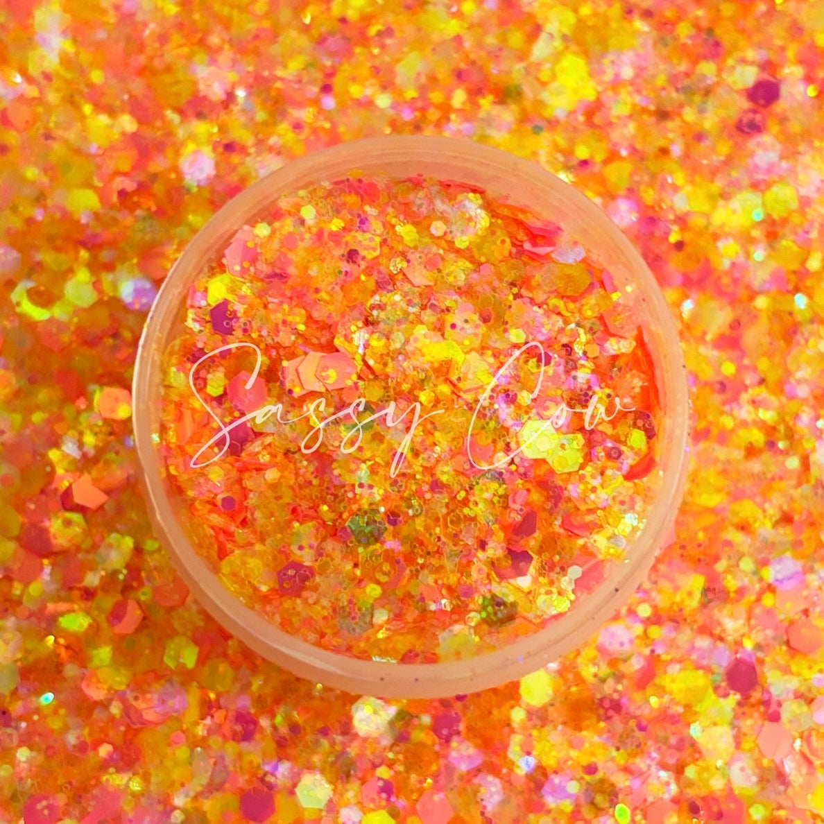 PINK LEMONADE - Chunky Iridescent Mixed Glitter