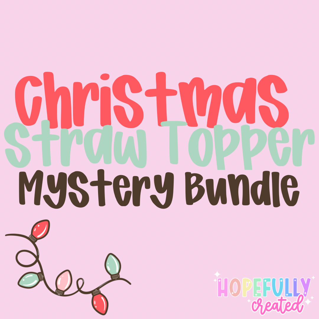 Christmas Straw Topper Mystery Bundle