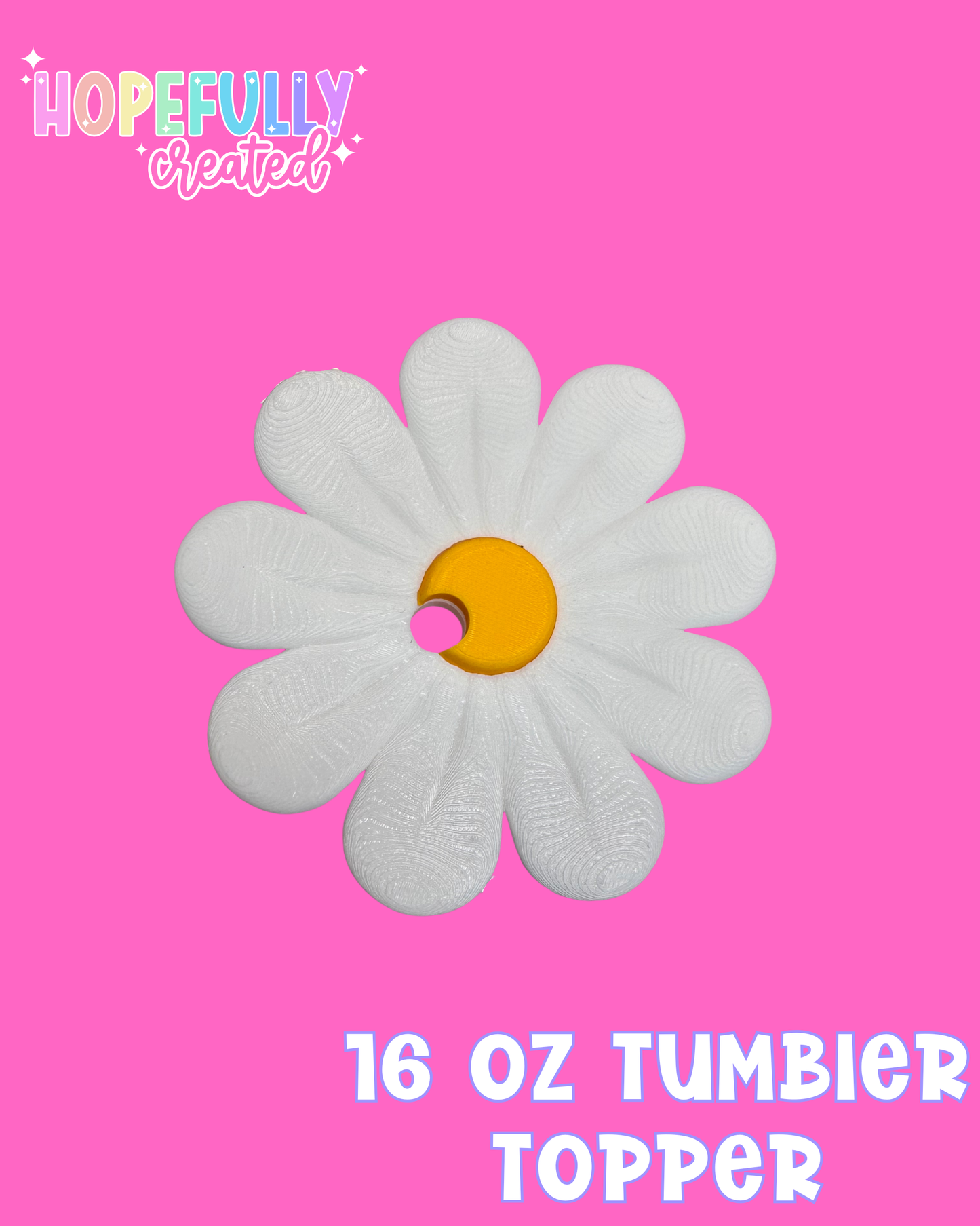 Daisy 16 oz Tumbler Topper