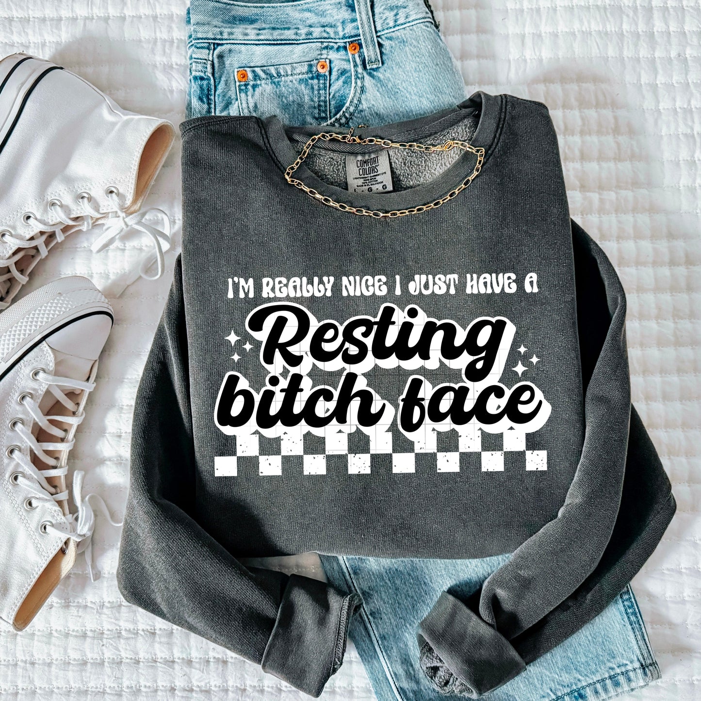 RESTING BITCH FACE DTF Transfer