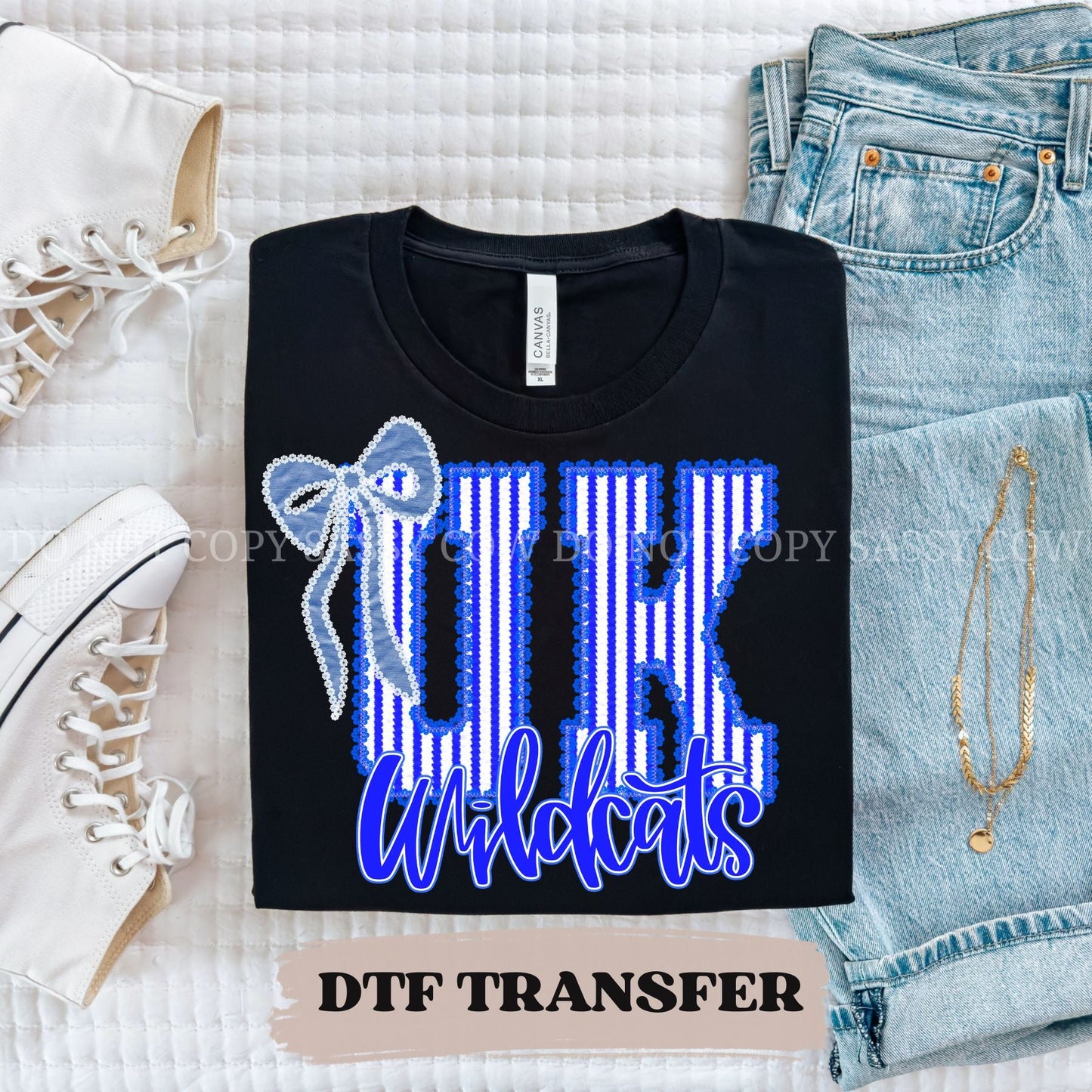 UK WILDCATS SEERSUCKER - DTF TRANSFER 058