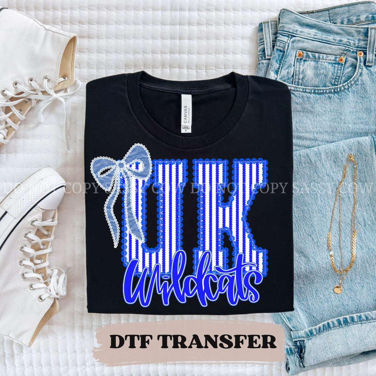 UK WILDCATS SEERSUCKER - DTF TRANSFER 058