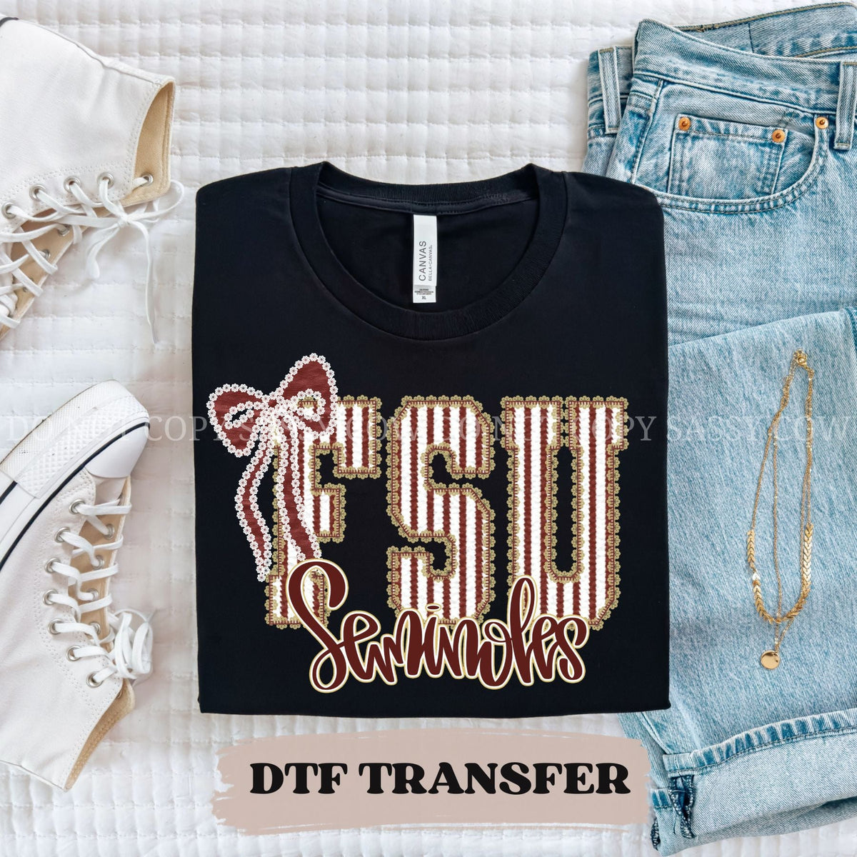 FSU SEMIOLES SEERSUCKER - DTF TRANSFER 060