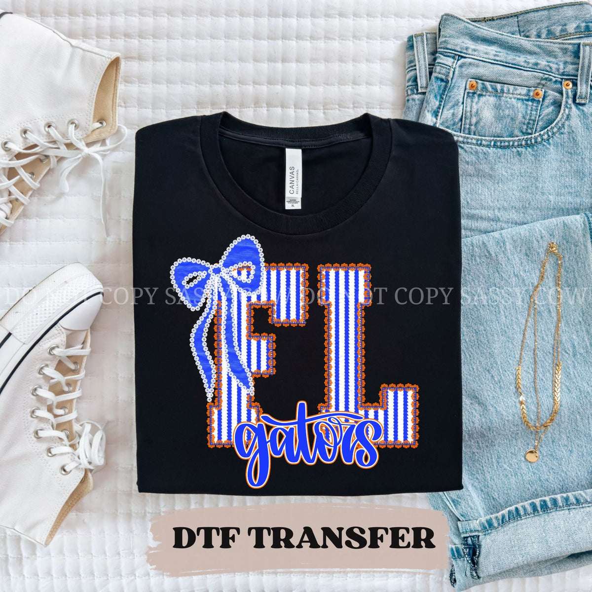 FL GATORS SEERSUCKER - DTF TRANSFER 062