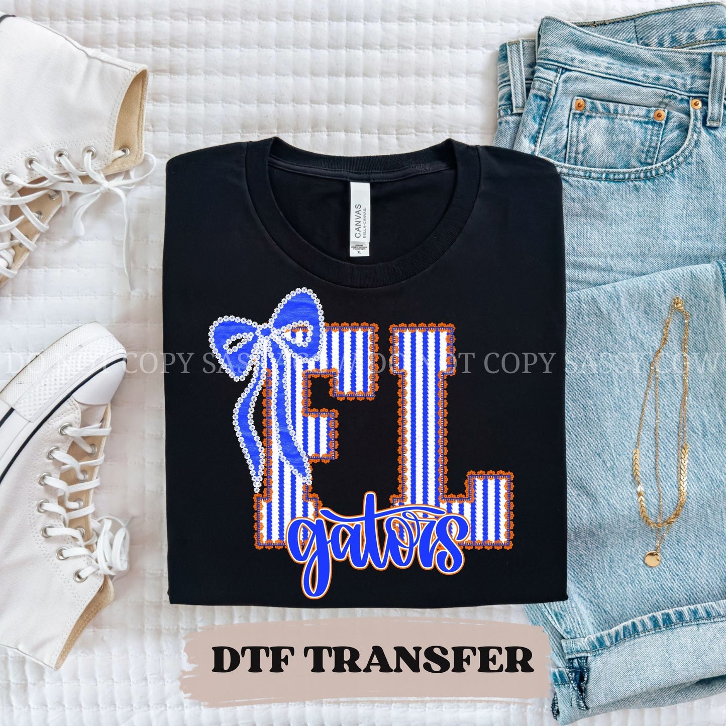 FL GATORS SEERSUCKER - DTF TRANSFER 062
