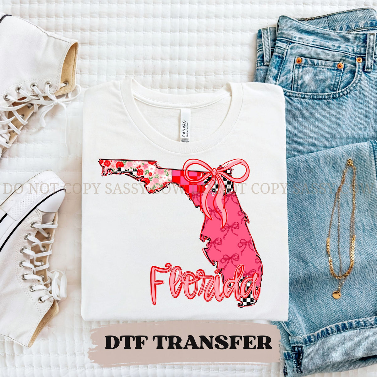 FLORIDA GIRLY STATE - DTF TRANSFER 0107