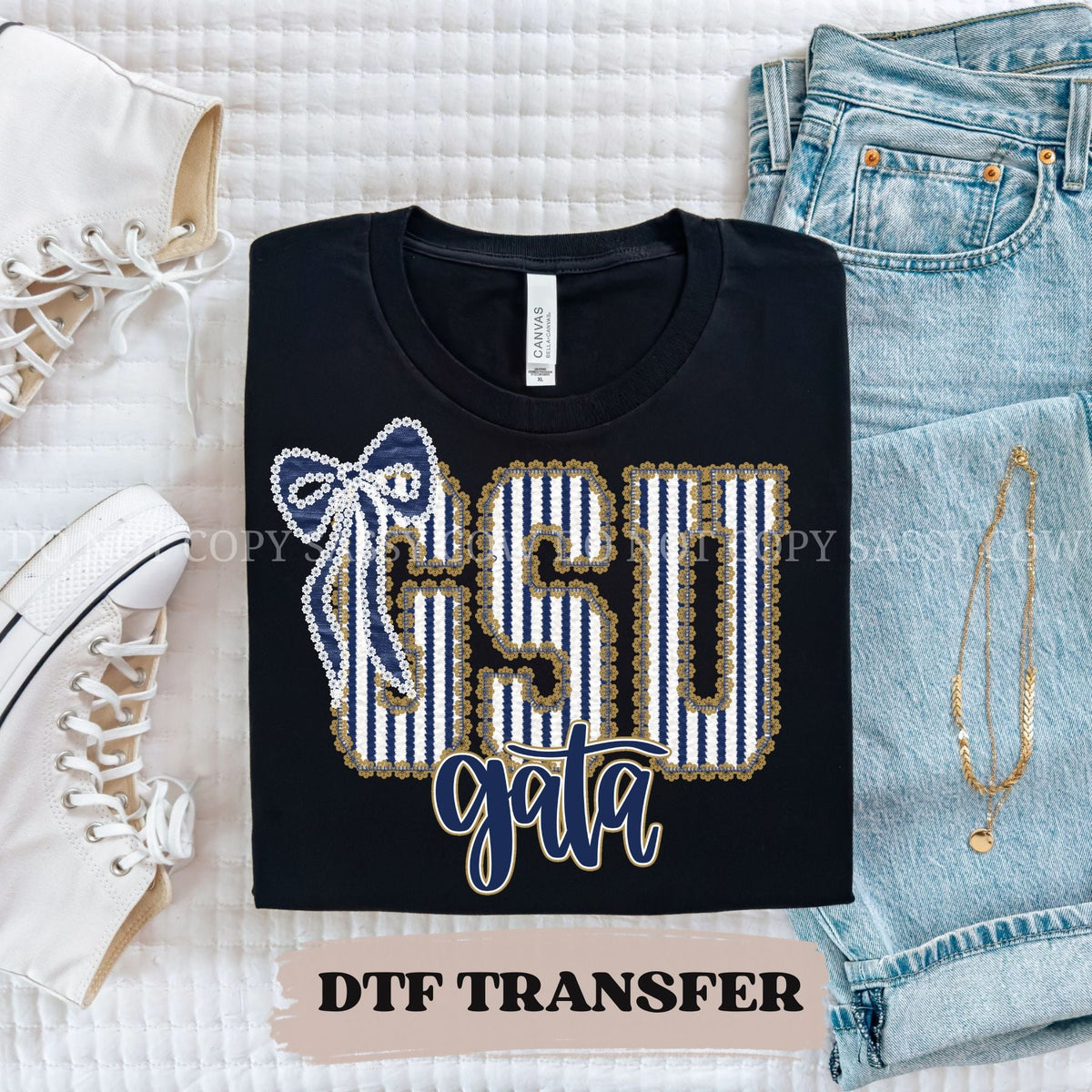 GSU GATA SEERSUCKER - DTF TRANSFER 064