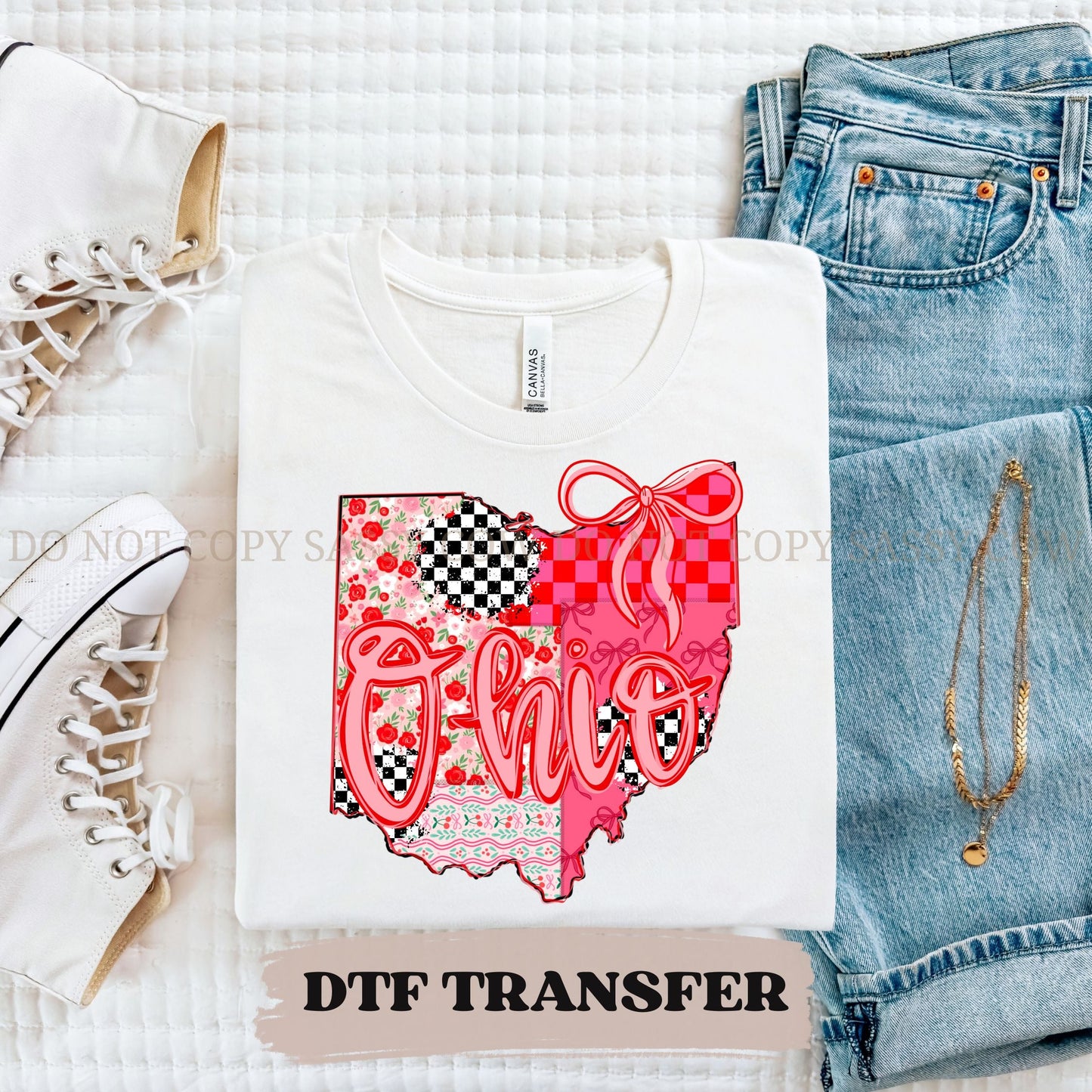 OHIO GIRLY STATE - DTF TRANSFER 0109