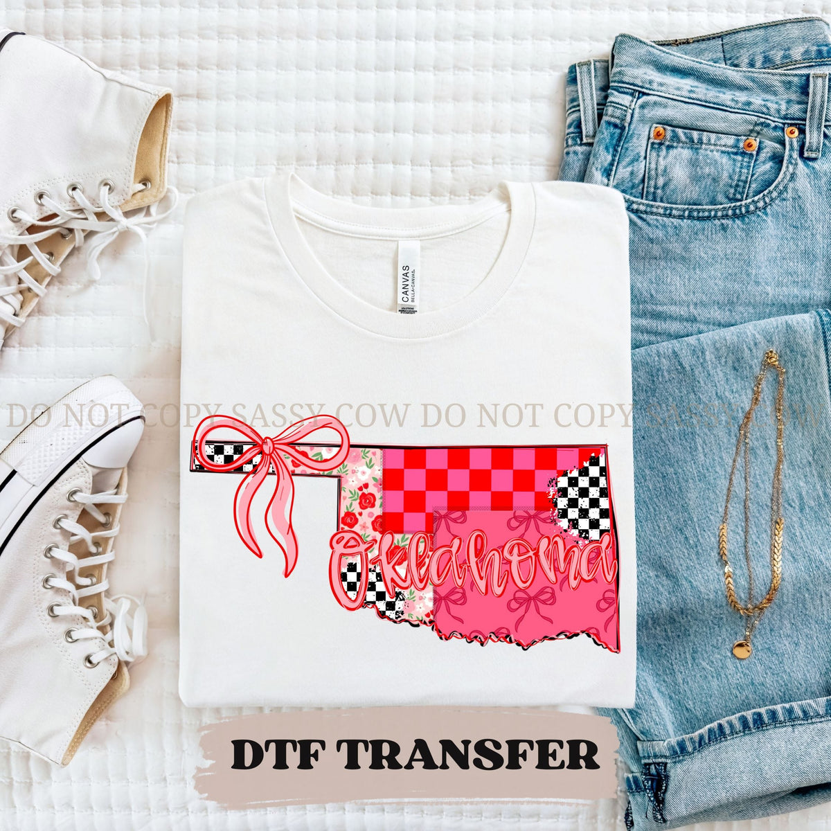 OKLAHOMA GIRLY STATE - DTF TRANSFER 0110