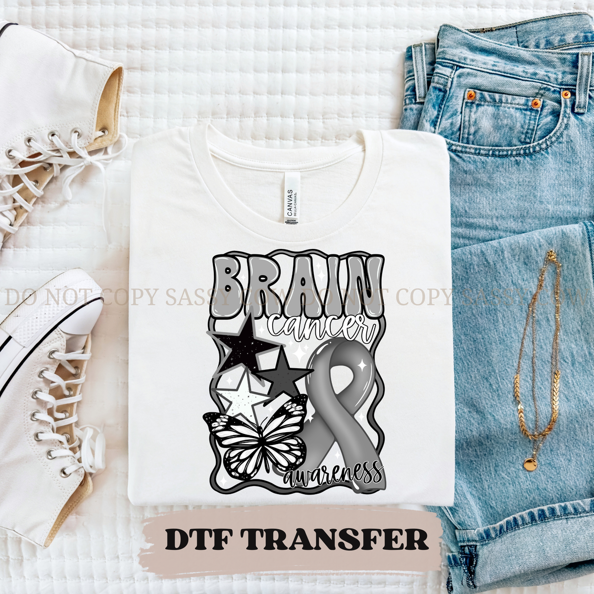 BRAIN CANCER AWARENESS - DTF TRANSFER 0184