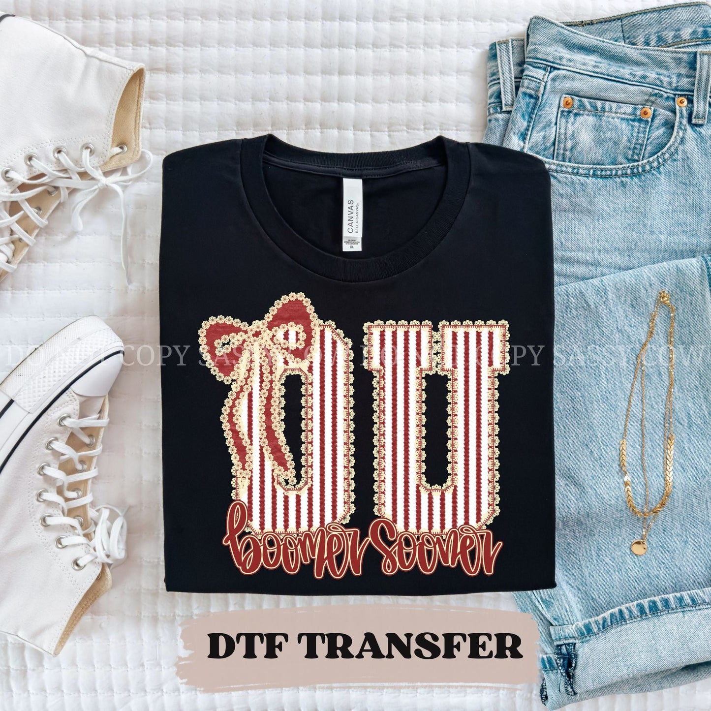 OU BOOMER SOONER SEERSUCKER - DTF TRANSFER 068