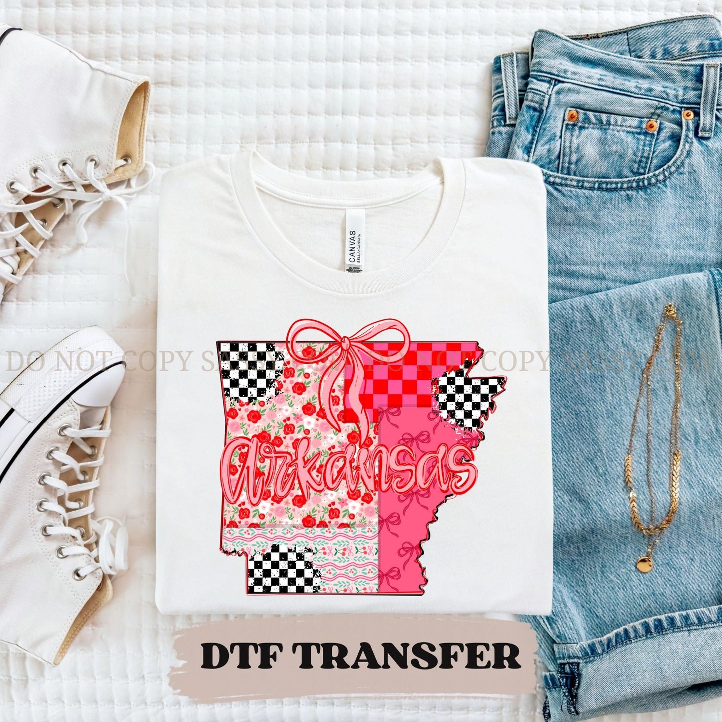 ARKANSAS GIRLY STATE - DTF TRANSFER 072