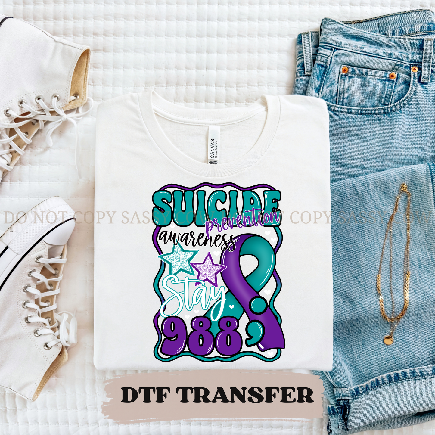 SUICIDE AWARENESS - DTF TRANSFER 0189