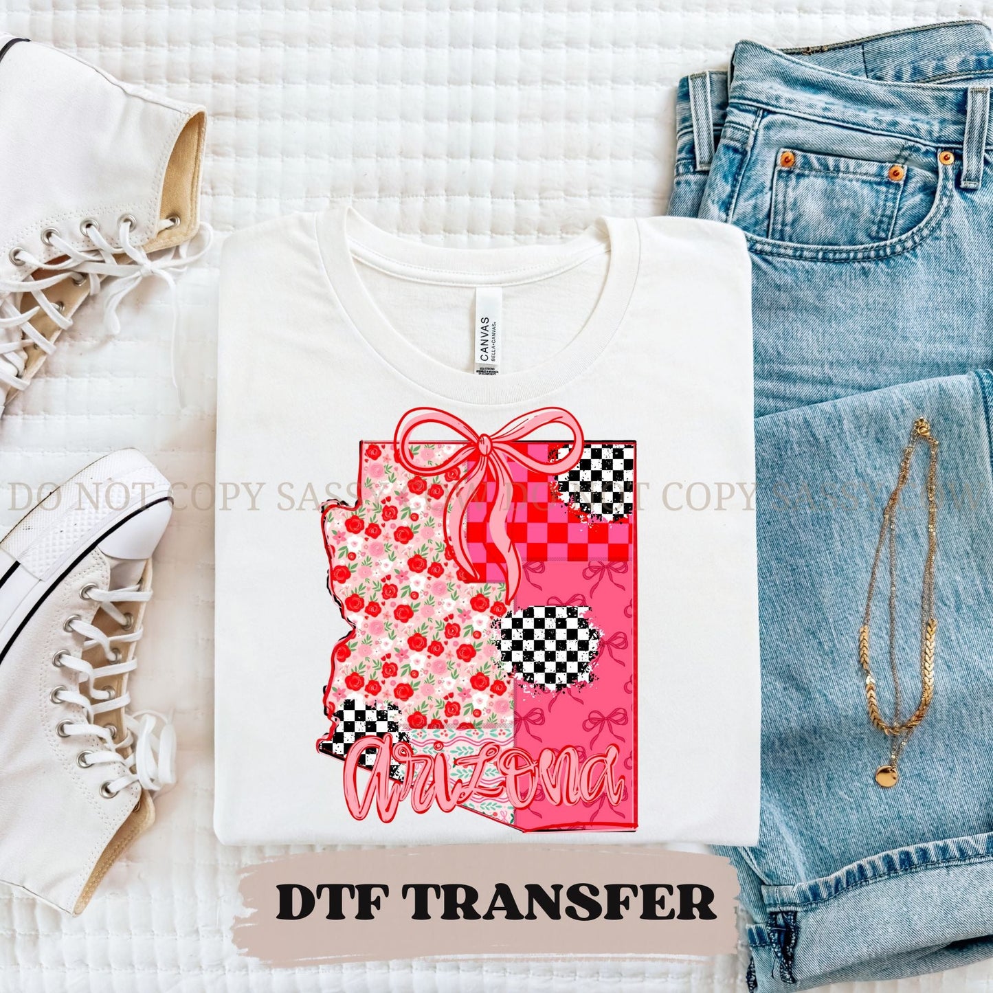 ARIZONA GIRLY STATE - DTF TRANSFER 074