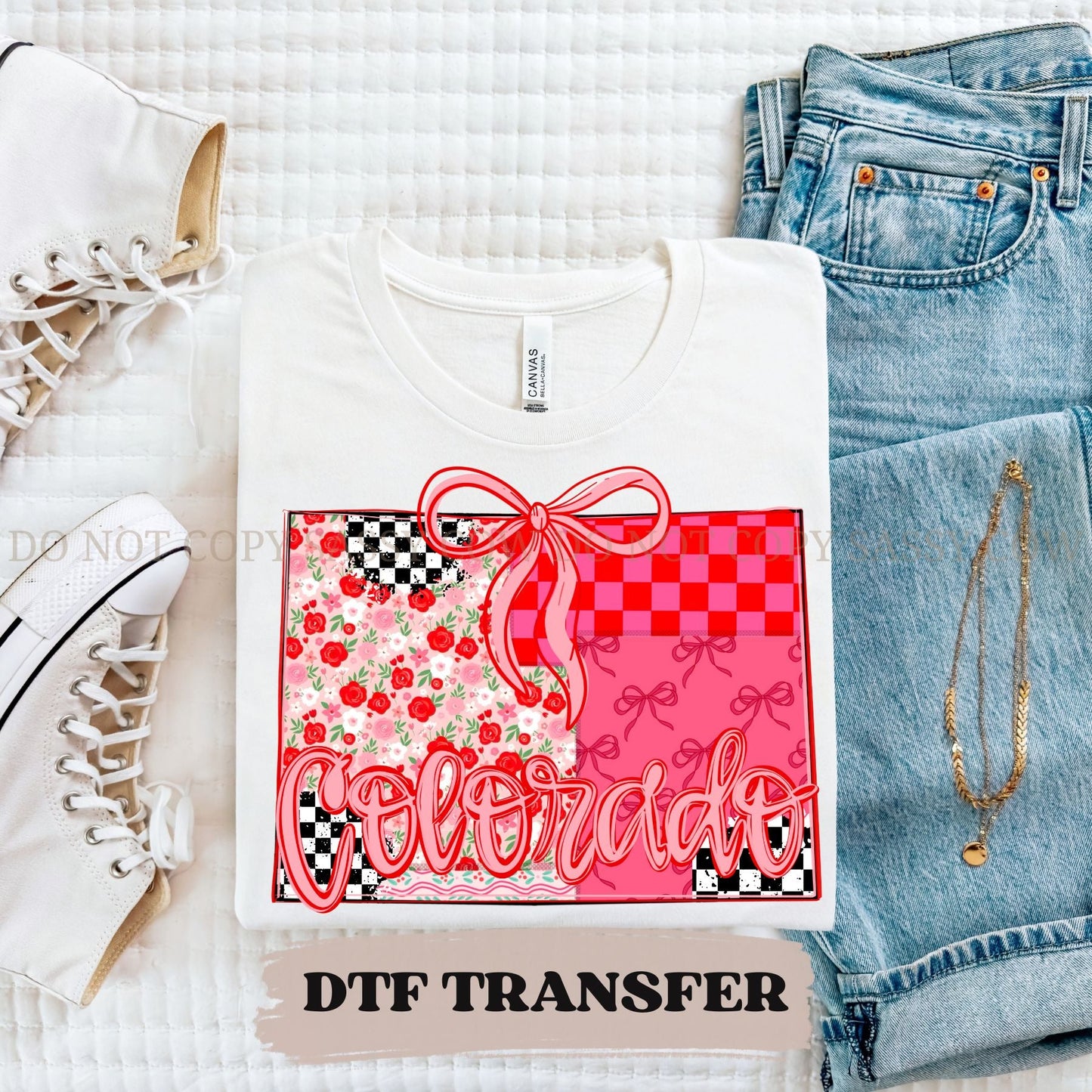 COLORADO GIRLY STATE - DTF TRANSFER 076