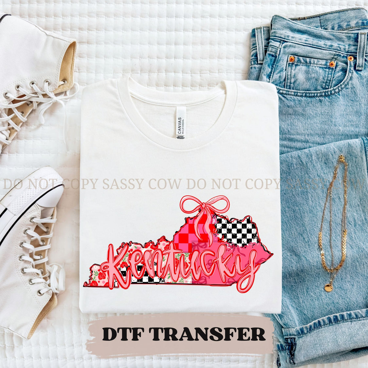 KENTUCKY GIRLY STATE - DTF TRANSFER 0114