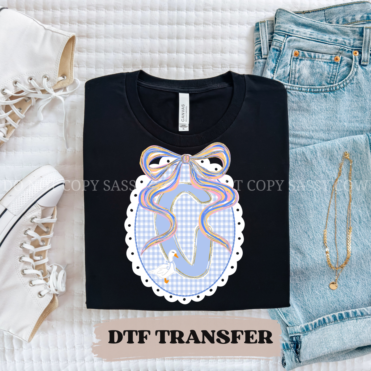 (C) LACE FRAME - DTF TRANSFER 0128
