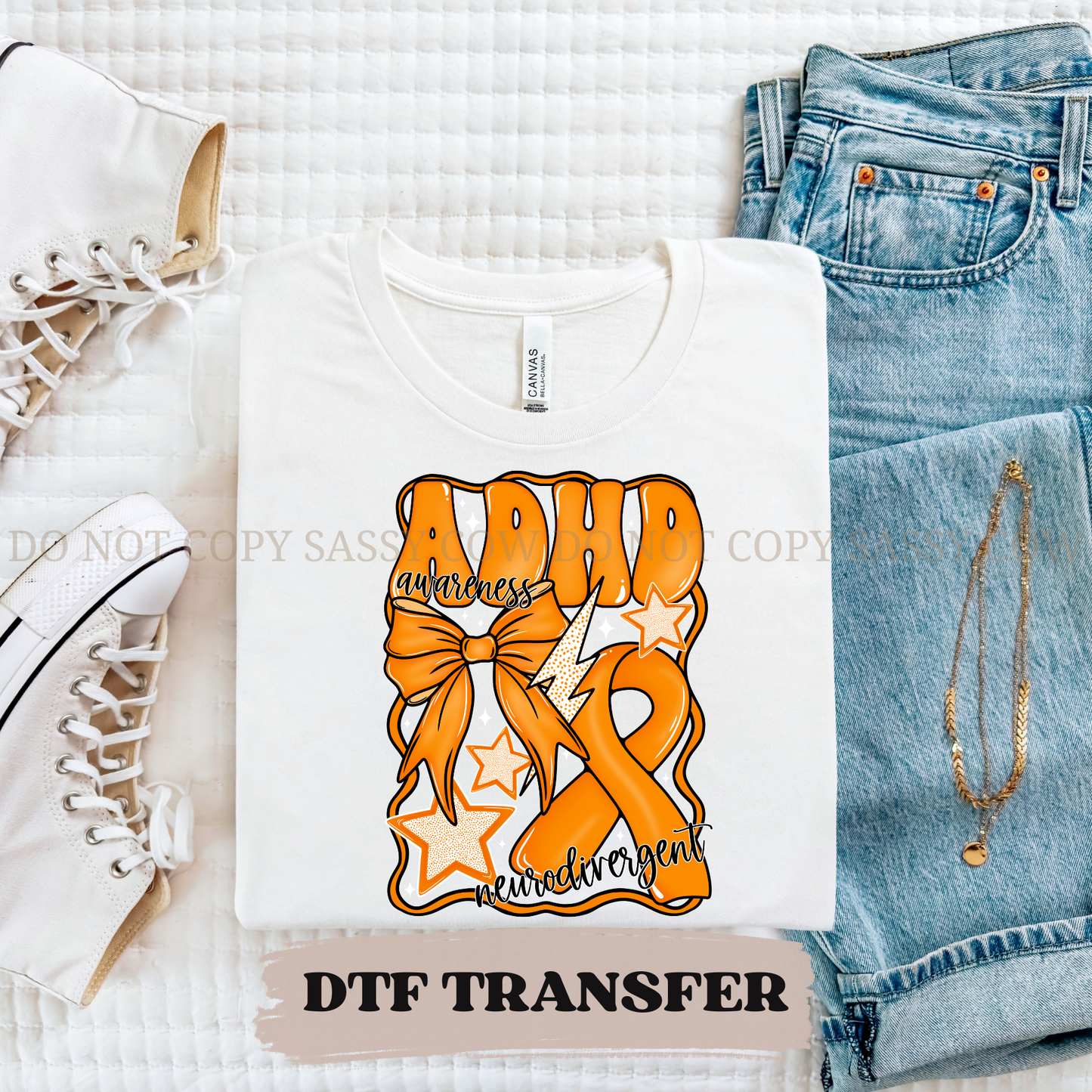 ADHD AWARENESS- DTF TRANSFER 0209
