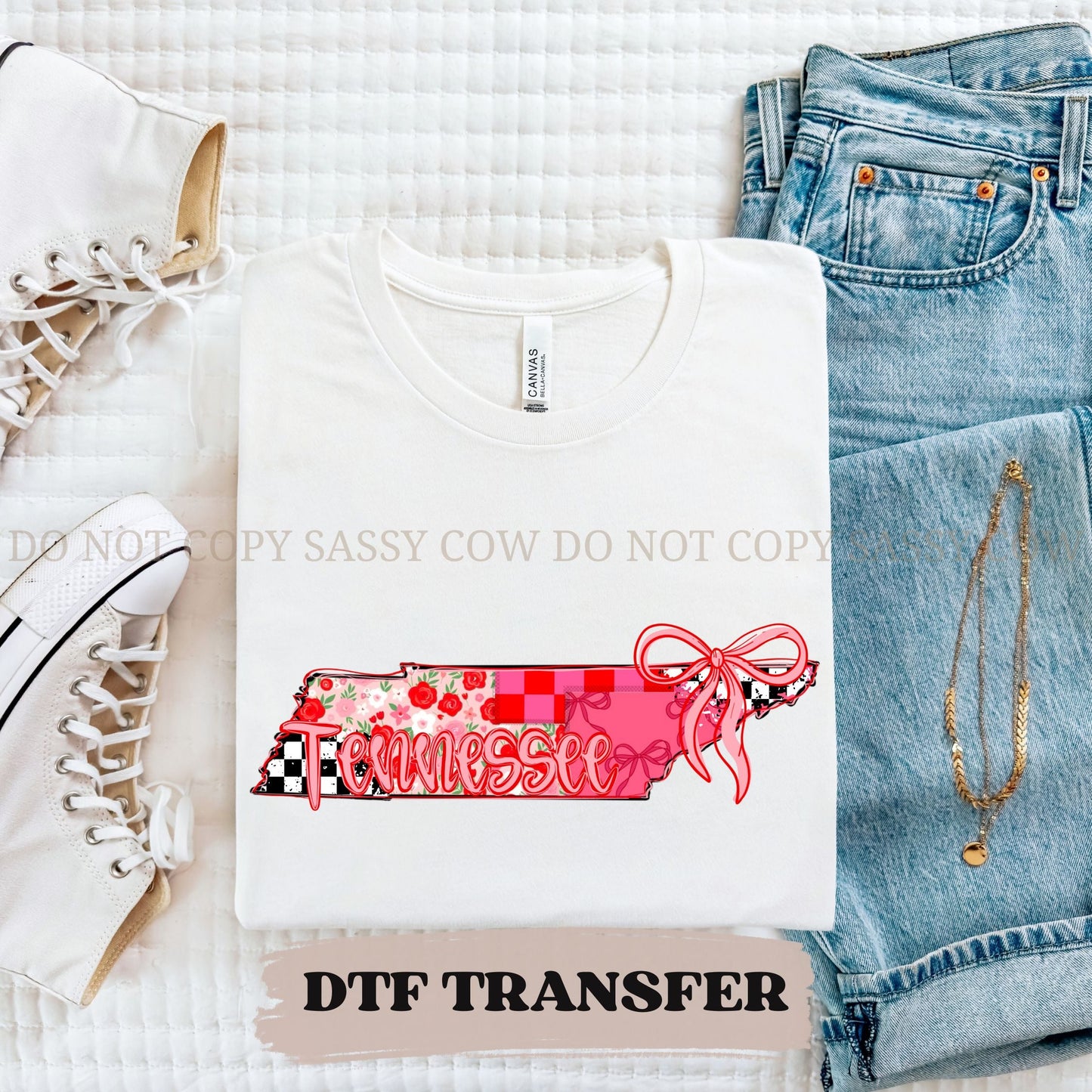 TENNESSEE GIRLY STATE - DTF TRANSFER 0116
