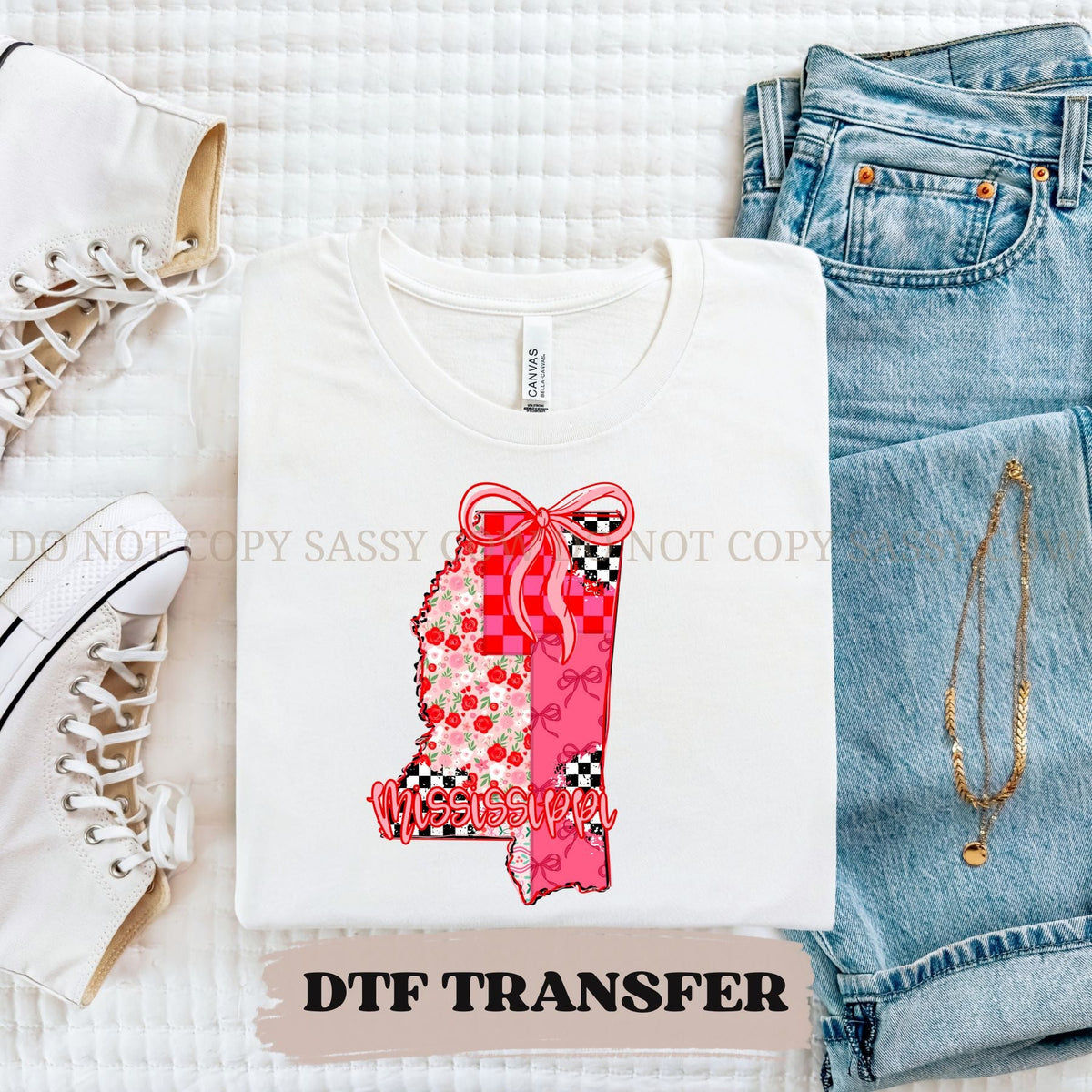 MISSISSIPPI GIRLY STATE - DTF TRANSFER 090