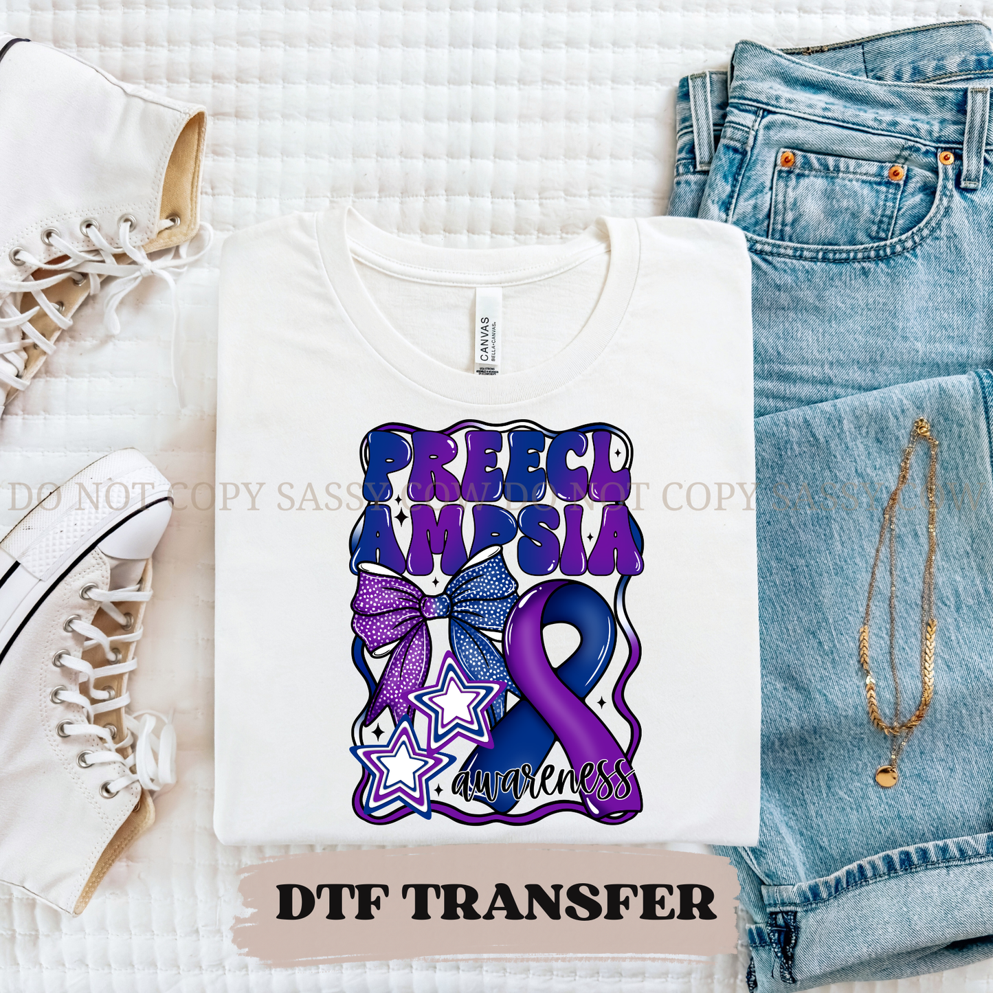 PREECLAMPSIA AWARENESS - DTF TRANSFER 0248
