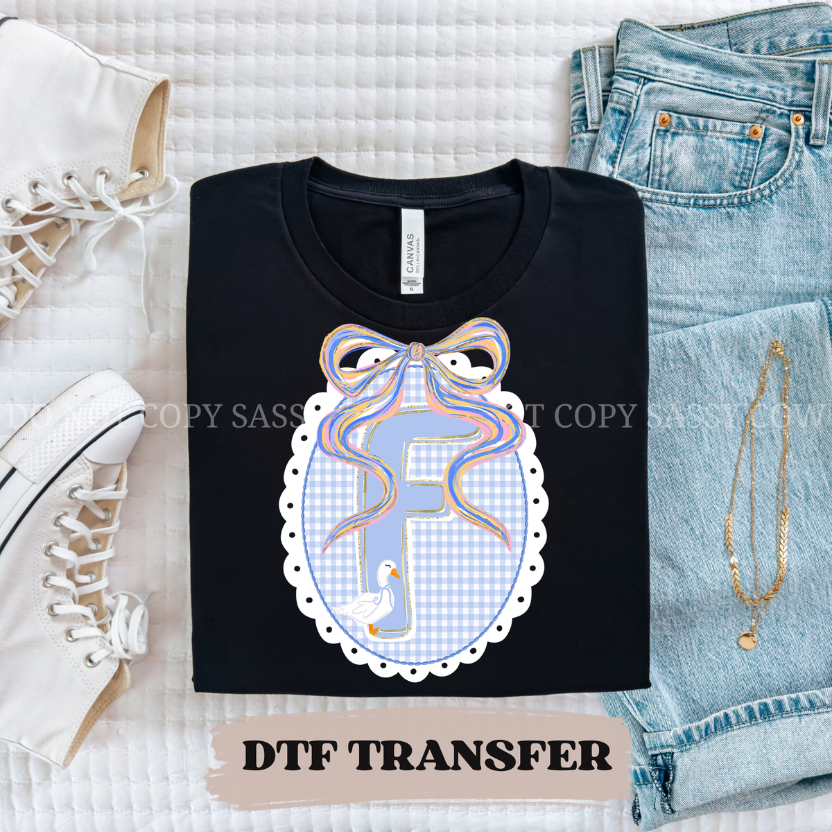 (F) LACE FRAME - DTF TRANSFER 0131