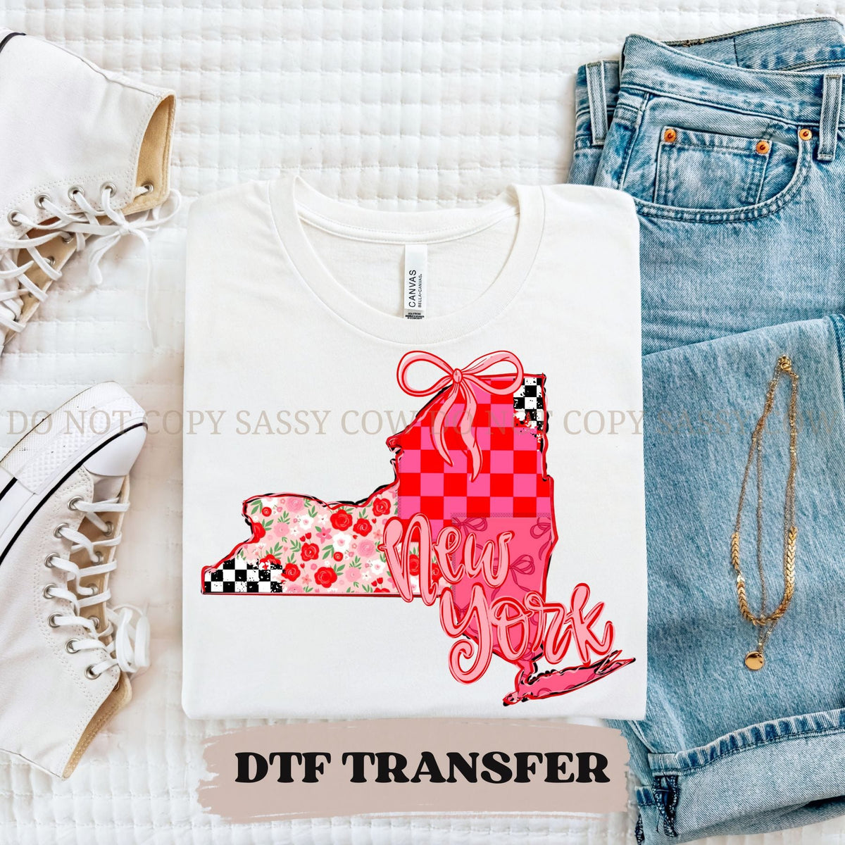 NEW YORK GIRLY STATE - DTF TRANSFER 097