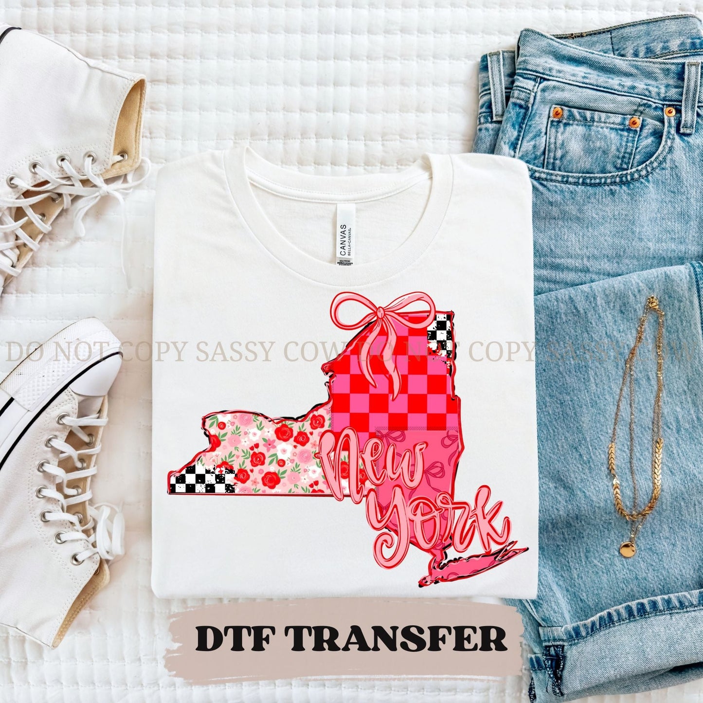 NEW YORK GIRLY STATE - DTF TRANSFER 097