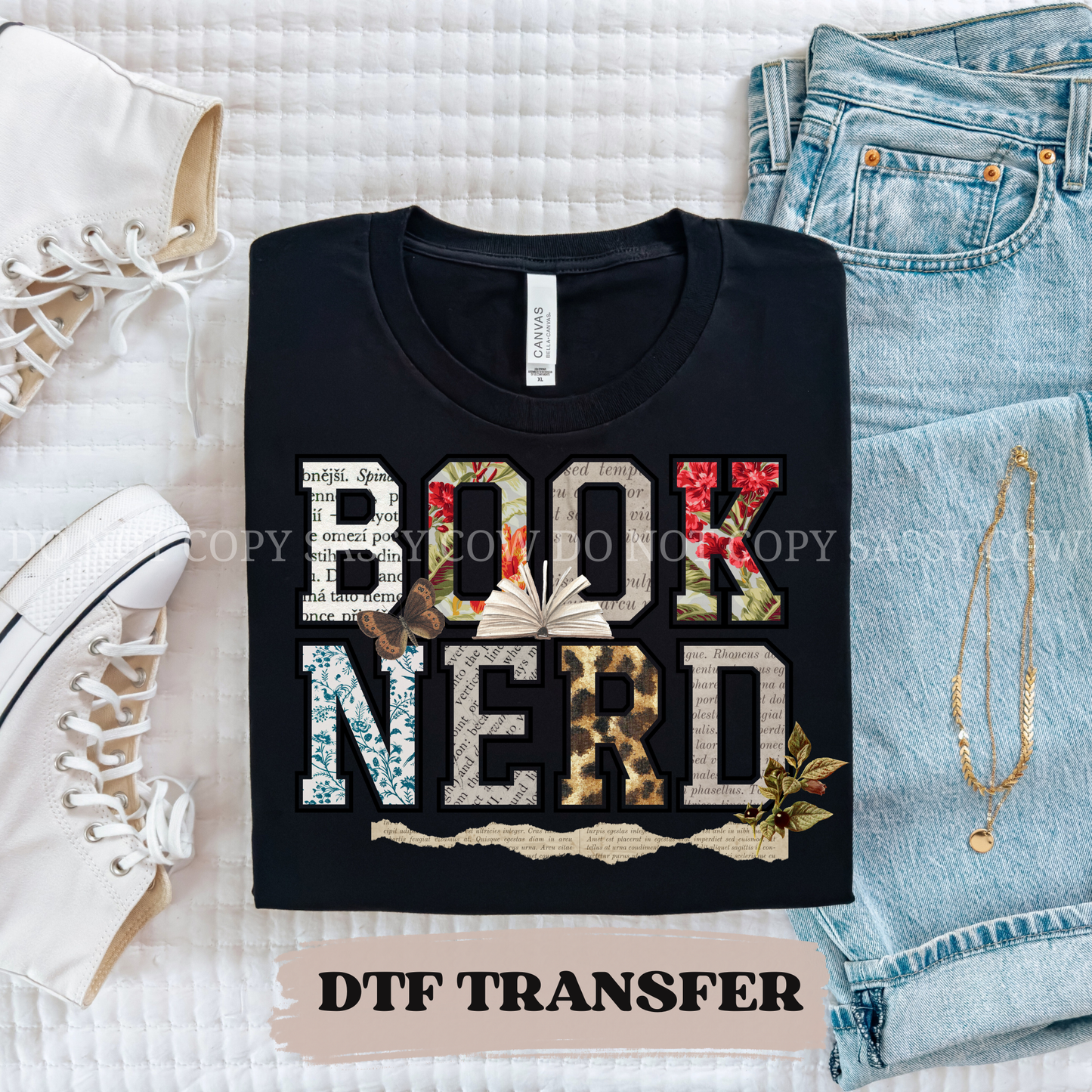 BOOK NERD DTF TRANSFER 0170