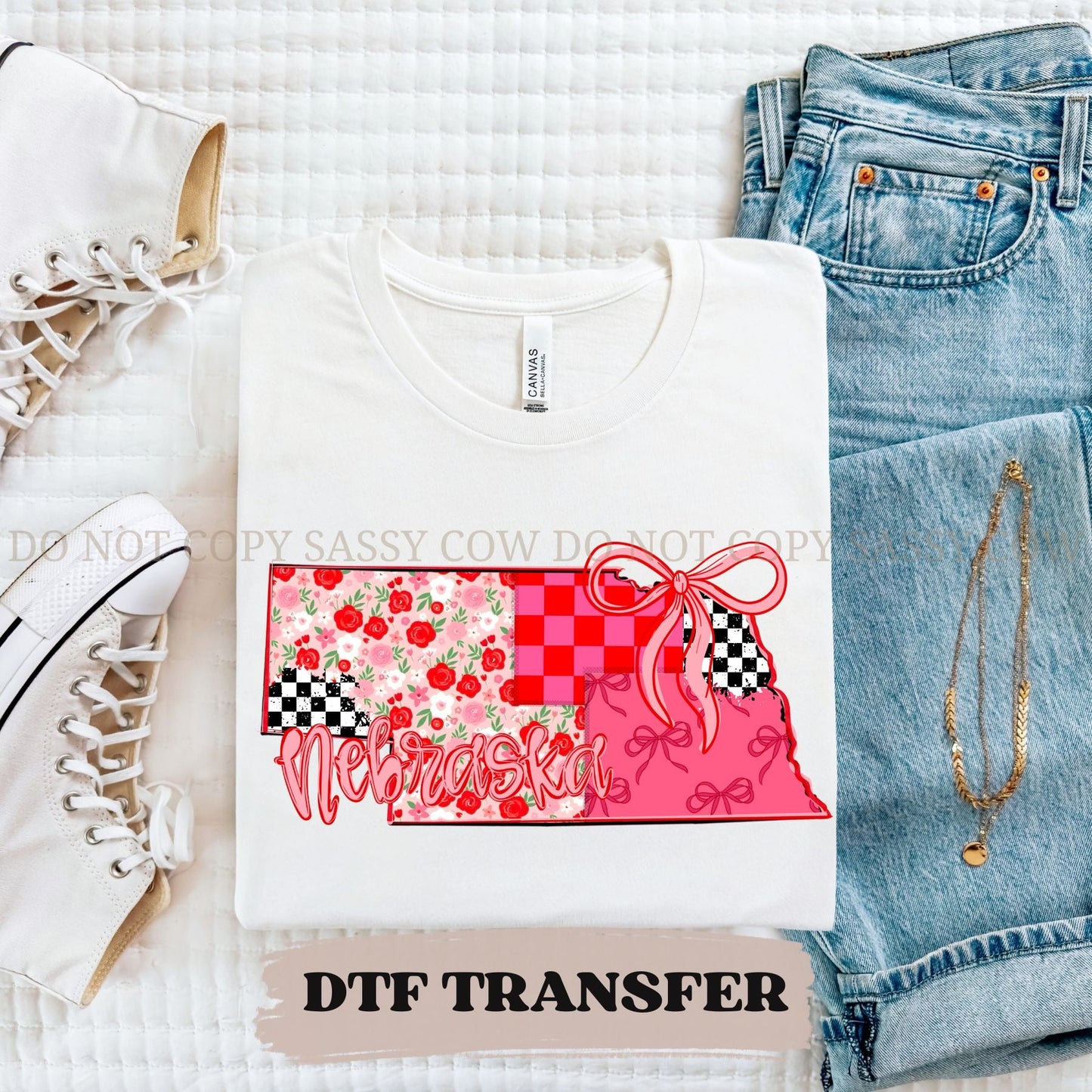 NEBRASKA GIRLY STATE - DTF TRANSFER 092