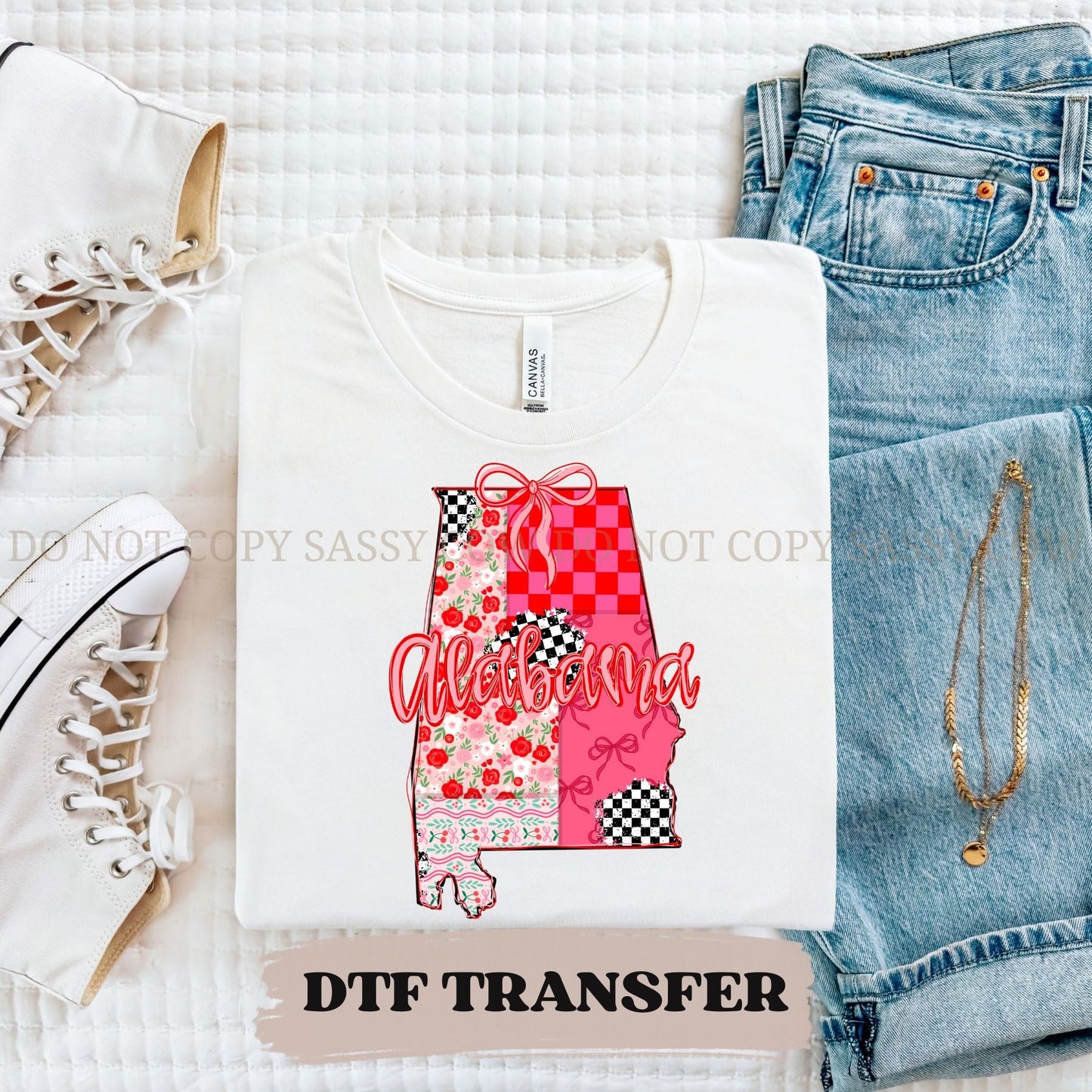 ALABAMA GIRLY STATE - DTF TRANSFER 098