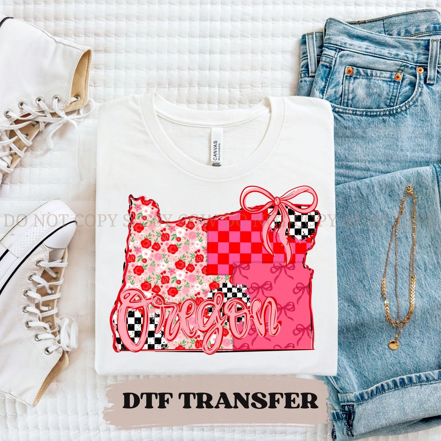 OREGON GIRLY STATE - DTF TRANSFER 099