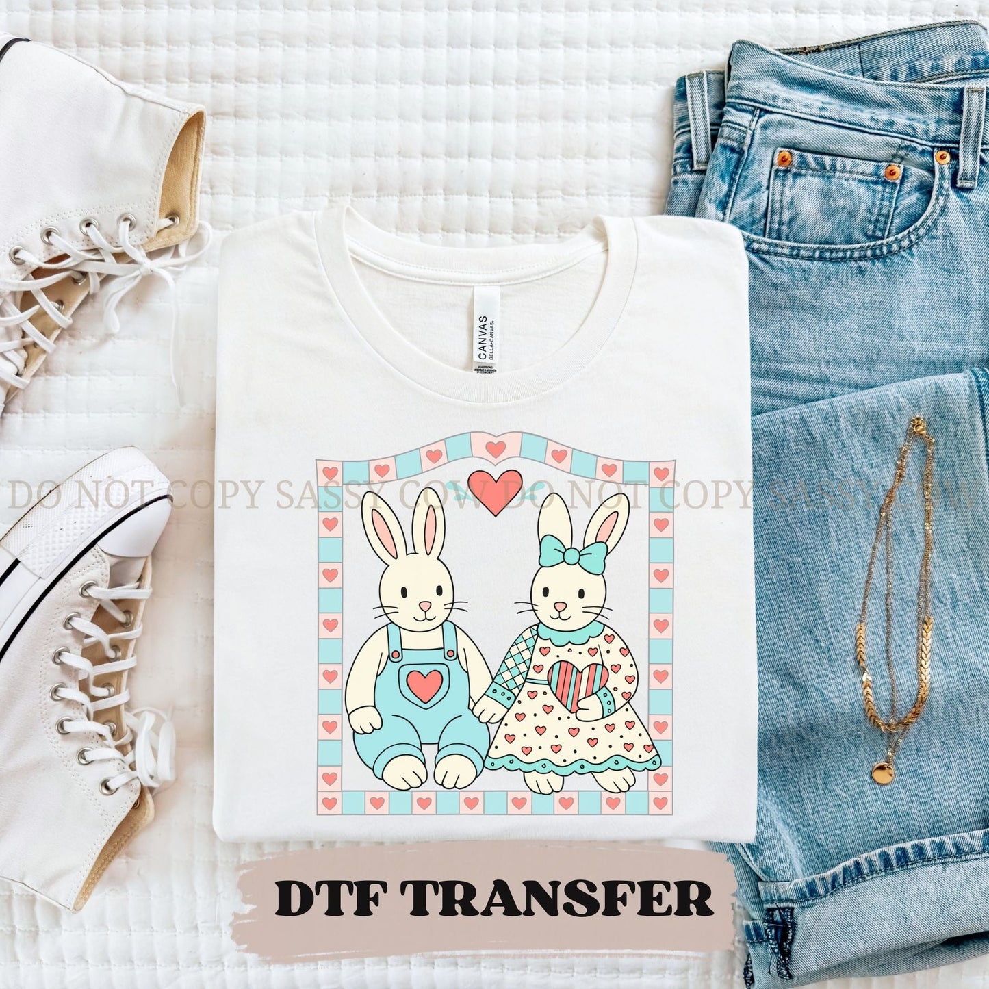 COUNTRY LOVIN' RABBITS - DTF TRANSFER 032