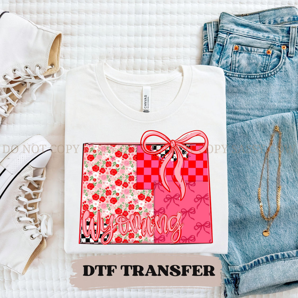 WYOMING GIRLY STATE - DTF TRANSFER 0120