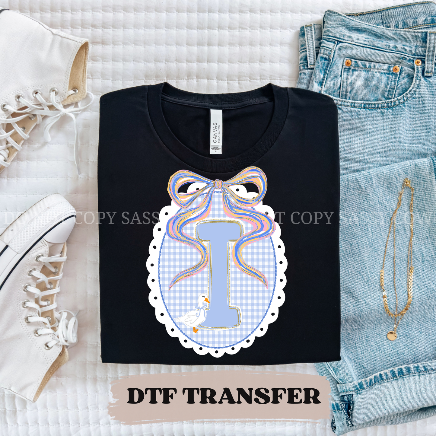 (I) LACE FRAME - DTF TRANSFER 0134