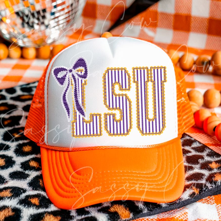 LSU - DTF HAT TRANSFER 018