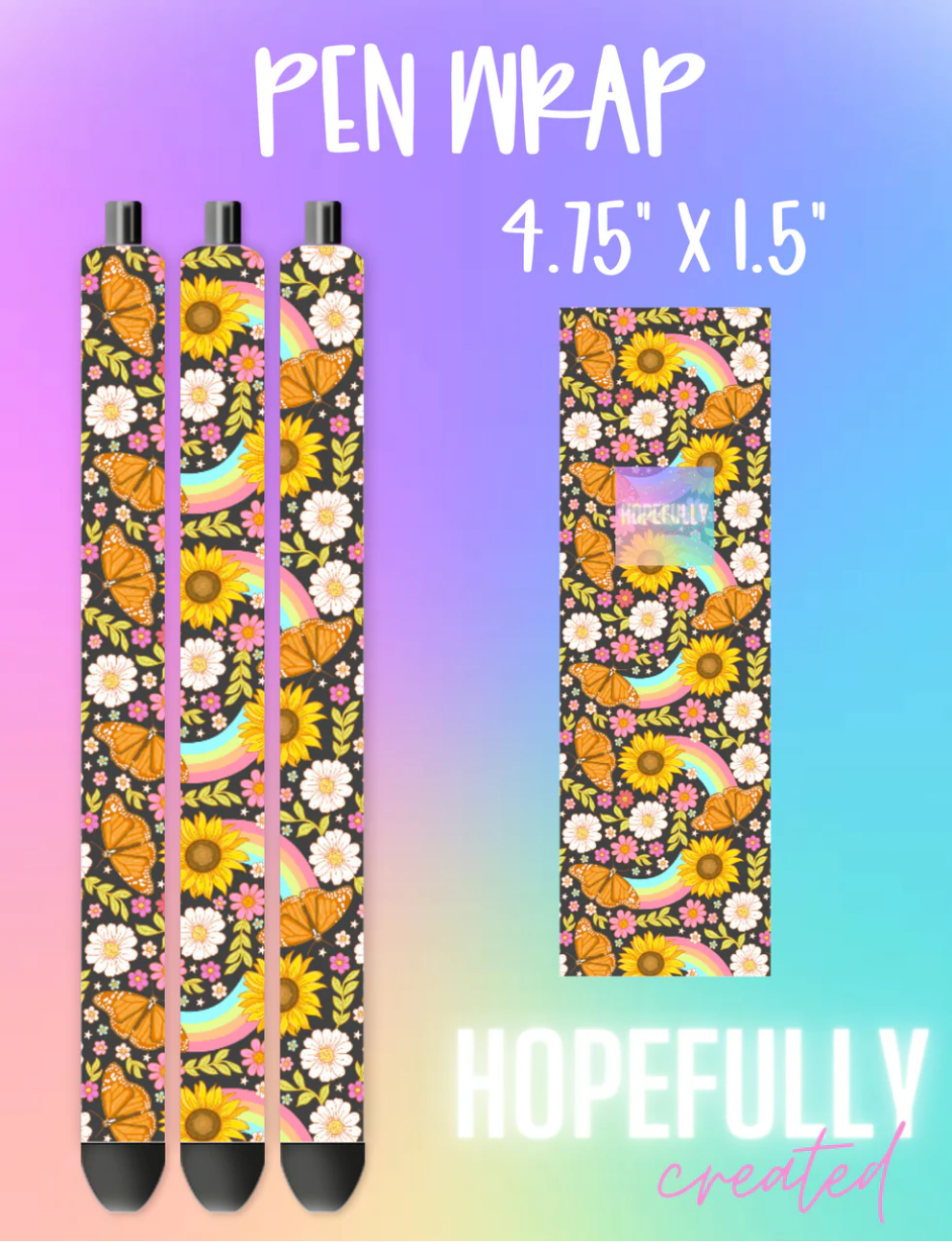 Floral Butterfly Vinyl Collection- 1106